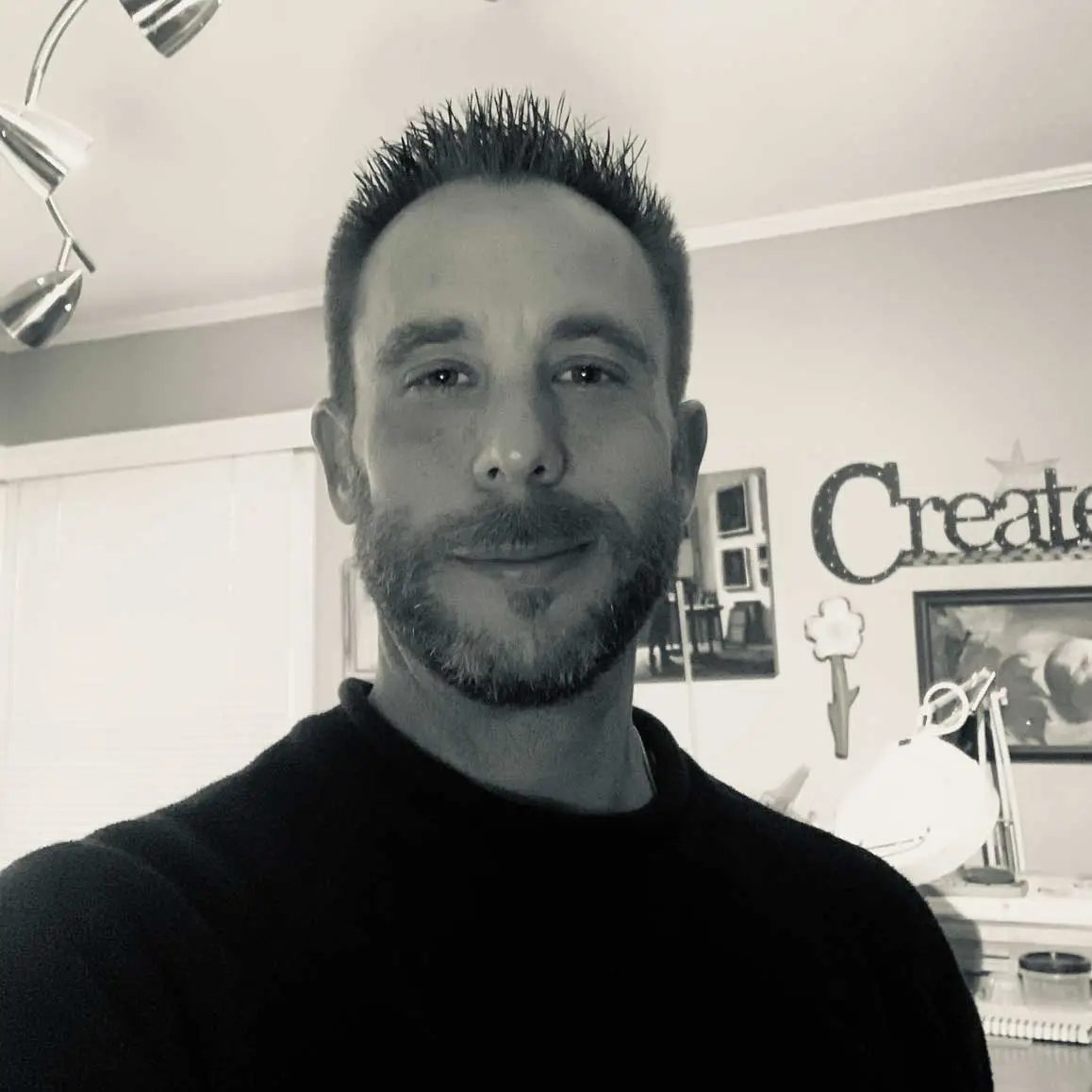 black and white photo of Matt Lobanoff